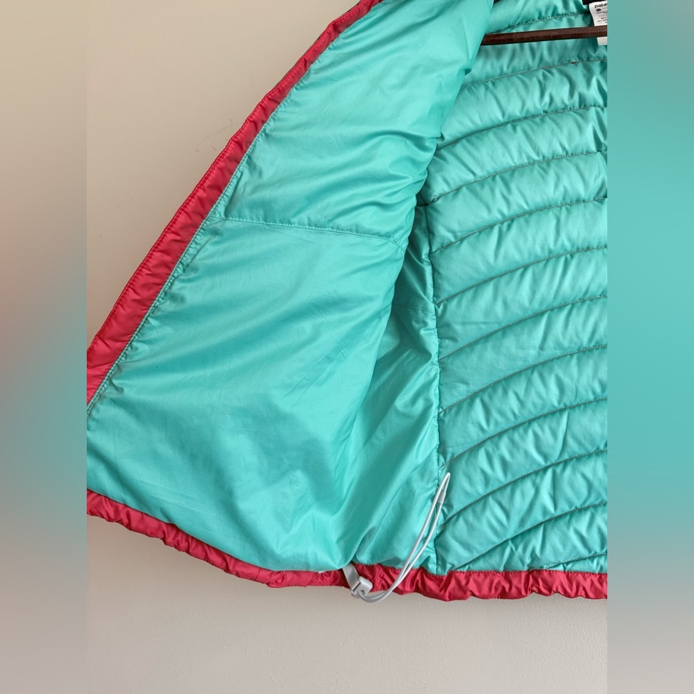 Patagonia Down Vest Womens Red Insulated Light Pack Winter Quilted Puffer Medium - Picture 4 of 14
